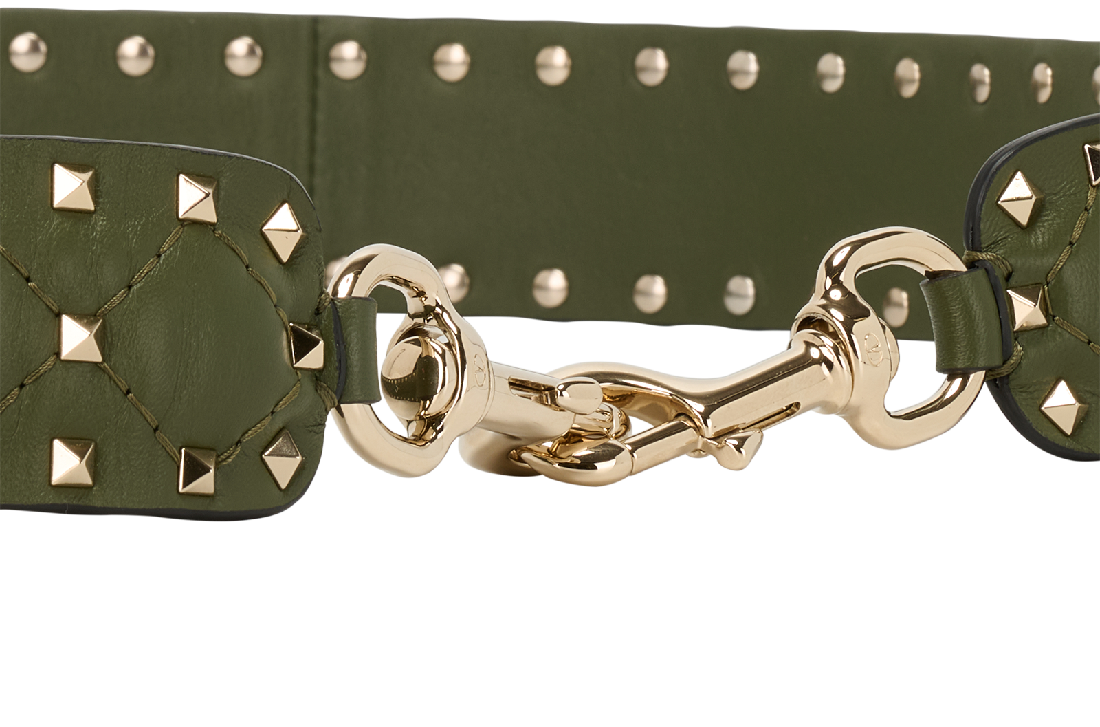 Valentino Rockstud Bag Strap, &pound;250, Accessories, Khaki, Leather, Other view